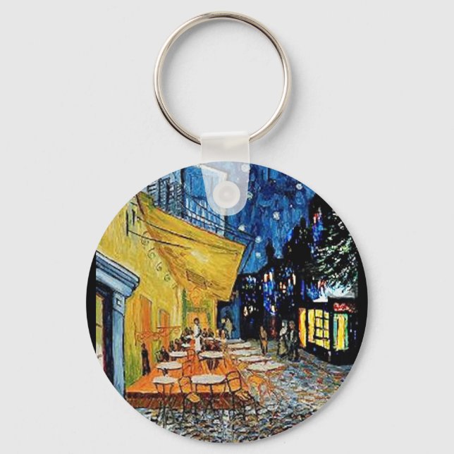 Porte-clés Le Night Café, Art de Van Gogh (Recto)