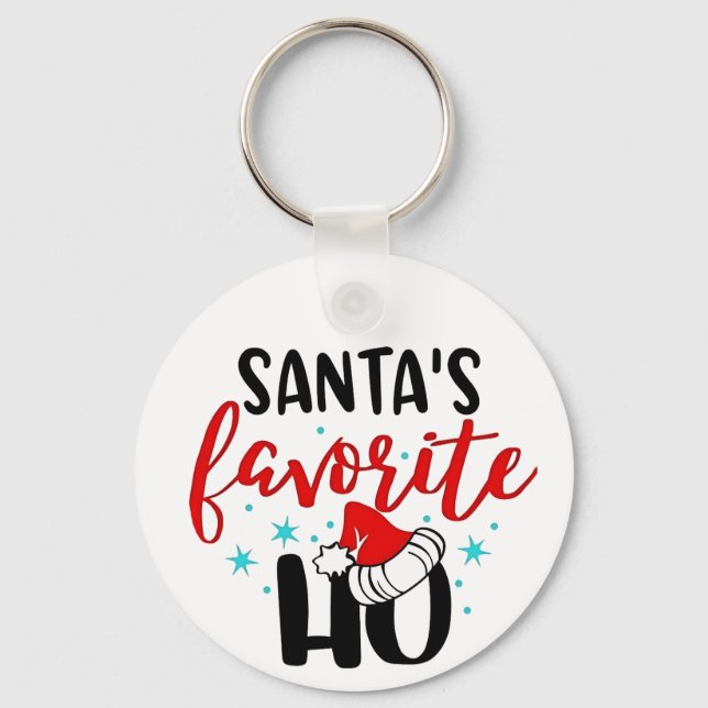 Porte-clés Le Noël de papa Noël le plus drôle Xmas (Recto)
