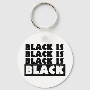 Porte-clés Le noir est noir