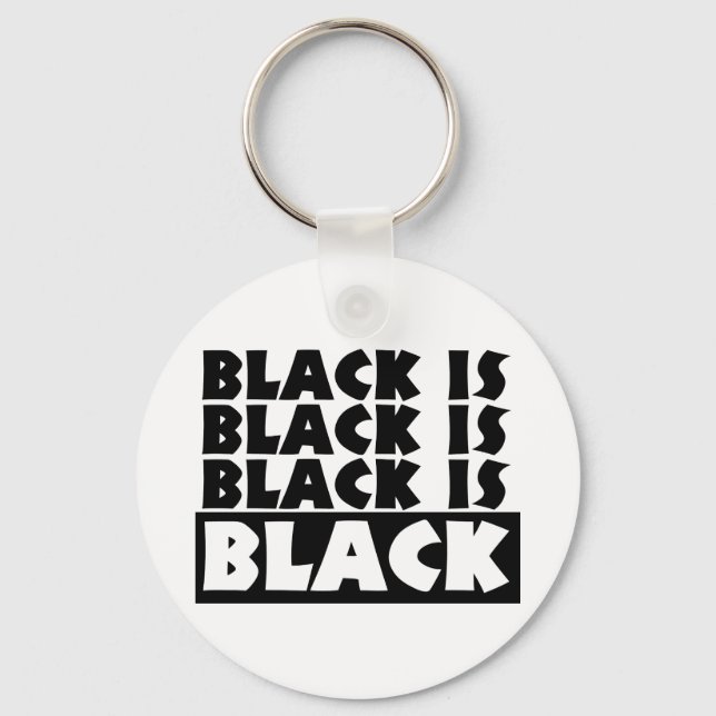 Porte-clés Le noir est noir (Recto)