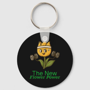 Porte-clés Le nouveau Flower Power drôle plante gym conceptio