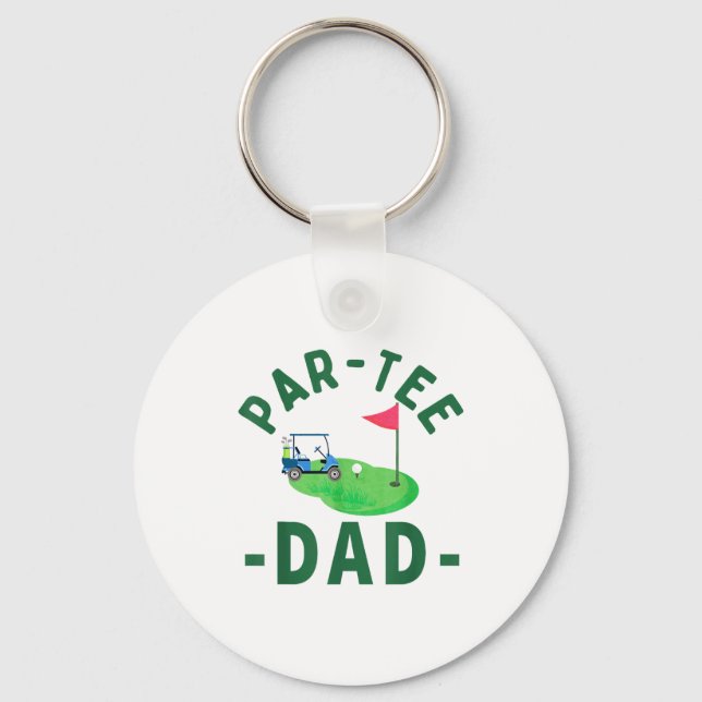 Porte-clés Le Papa Par Tee Troue D'un Coup De Golf Parents As (Recto)