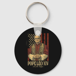 Porte-clés Le Pape Léo Et L'Amérique Le Pape Léon Xiv