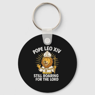 Porte-clés Le Pape Leo Xiv Lion Roulant Pour Le Seigneur Garç