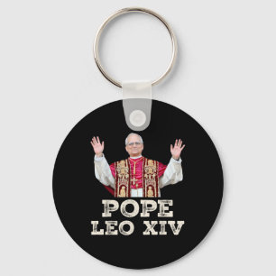Porte-clés Le Pape Leo Xiv Robert Francis Prévost Premier Amé