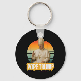 Porte-clés Le pape Trump drôle Trump Vatican Christian Retro 