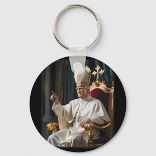 Porte-clés Le pape Trump drôle Trump Vatican Christian Retro 