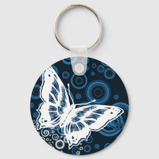 Porte-clés Le papillon blanc