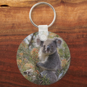 Porte-clés "Le paradis de Koala : niché dans un arbre de Grev