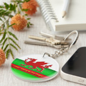Porte-clés Le Pays de Galles - à la maison du dragon rouge, (Devant droit)