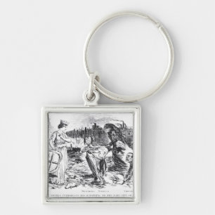 Porte-clés Le père la Tamise présente sa progéniture