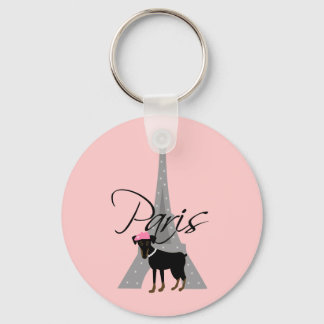 Porte-clés Le petit chien à Paris