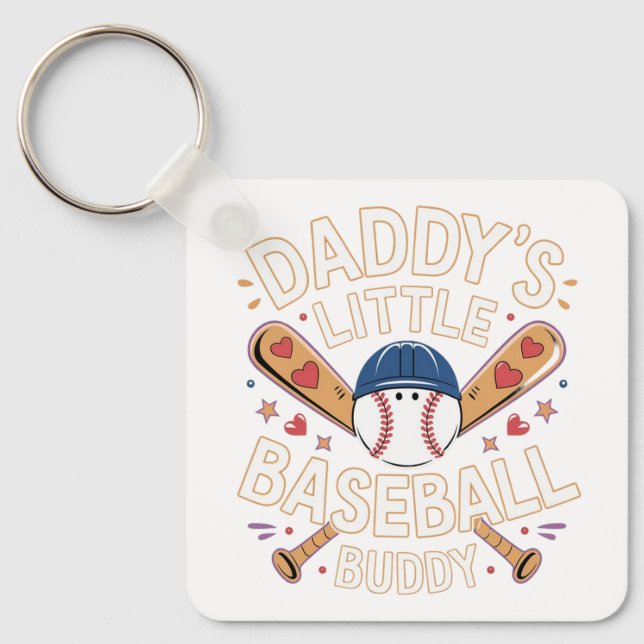 Porte-clés Le petit pote de baseball de papa Graphic (Recto)