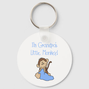 Porte-clés Le petit singe du grand-papa - T-shirts et cadeaux