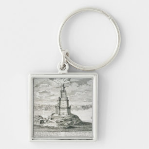 Porte-clés Le Pharos de l'Alexandrie, plaquent 9 de 'Entwurf