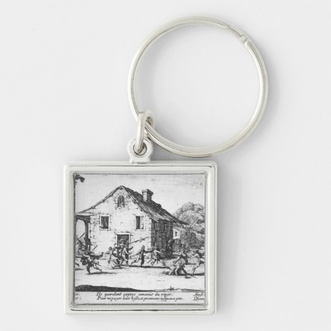 Porte-clés Le pillage d'une auberge (Devant)