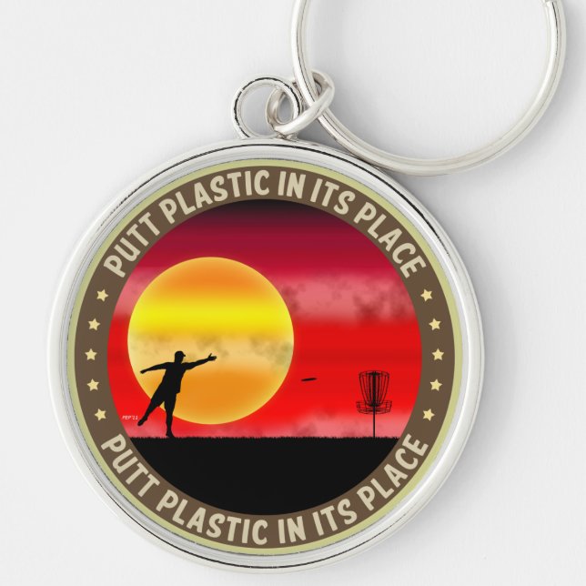 Porte-clés Le Plastique À La Place (Devant)