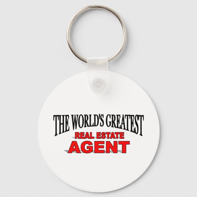 Porte-clés Le plus grand agent immobilier du monde (Recto)