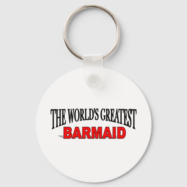 Porte-clés Le plus grand barmaid du monde (Recto)