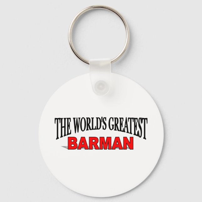 Porte-clés Le plus grand barman du monde (Recto)