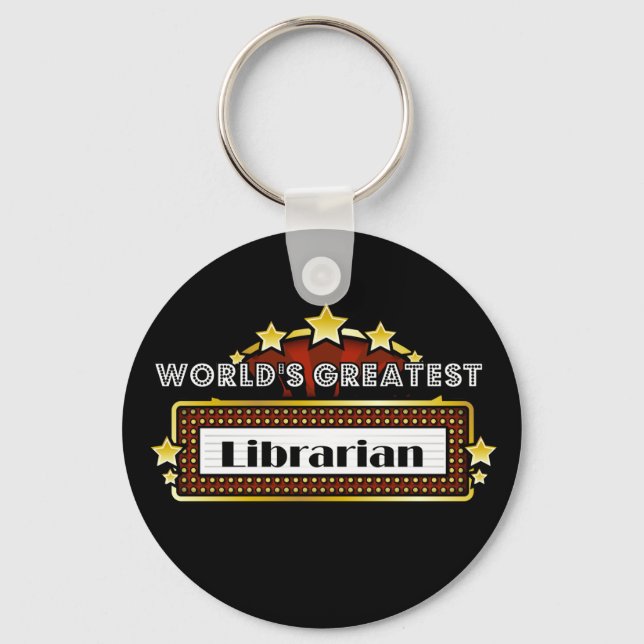 Porte-clés Le plus grand bibliothécaire du monde (Recto)