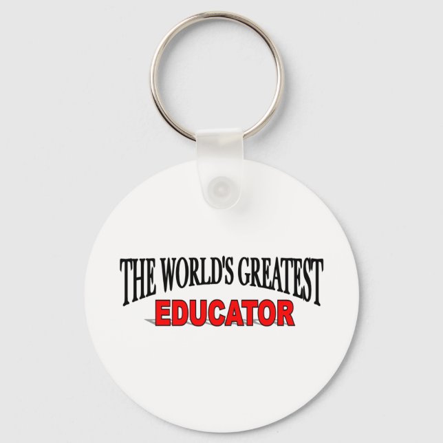 Porte-clés Le plus grand éducateur du monde (Recto)