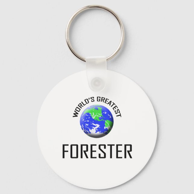 Porte-clés Le plus grand forestier du monde (Recto)