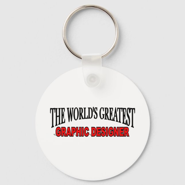 Porte-clés Le plus grand graphiste du monde (Recto)