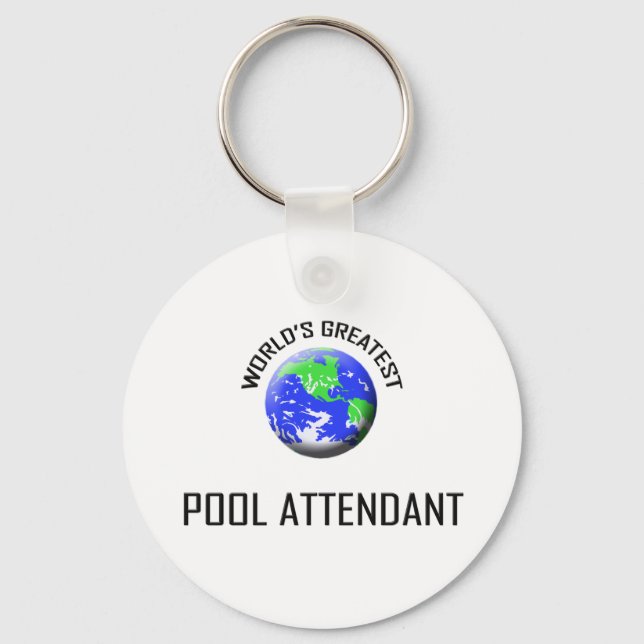 Porte-clés Le plus grand intendant de piscine du monde (Recto)