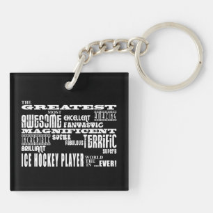 Porte-clés Le plus grand joueur de hockey de glace des