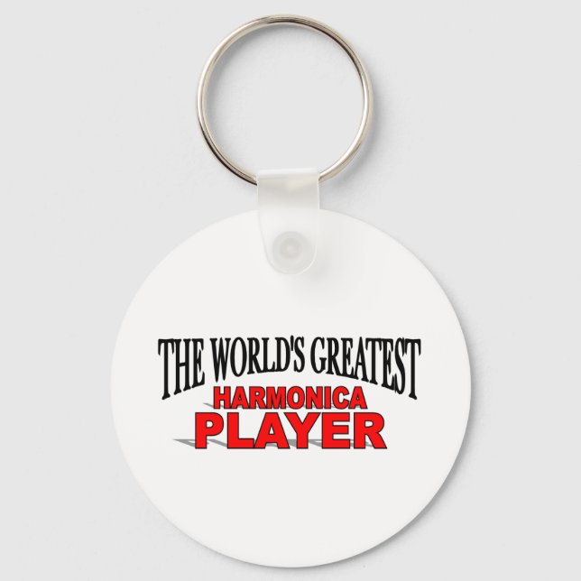 Porte-clés Le plus grand joueur harmonique du monde (Recto)