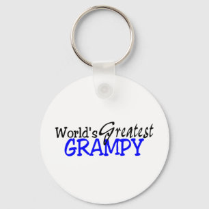 Porte-clés Le plus grand noir bleu de Grampy des mondes