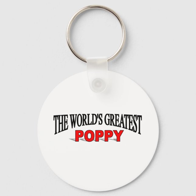 Porte-clés Le plus grand pavot du monde (Recto)