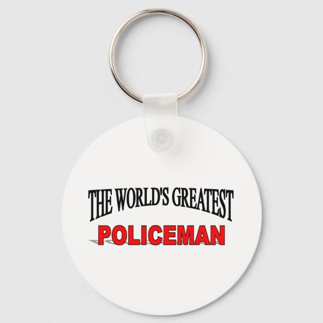 Porte-clés Le plus grand policier du monde (Recto)
