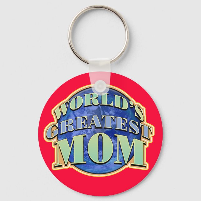 Porte-clés Le plus grand Porte - clé maman du monde (Recto)