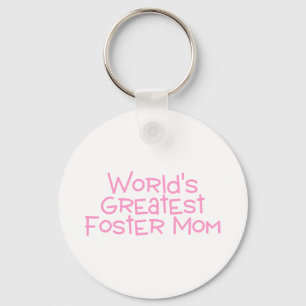 Porte-clés Le plus grand rose adoptif de maman des mondes