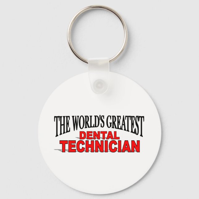 Porte-clés Le plus grand technicien dentaire au monde (Recto)