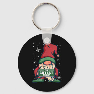 Porte-clés Le plus mignon Gnome Xmas Elf tenue de Noël assort