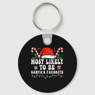 Porte-clés Le Plus Probable À Noël Est Père Noël Favorite Mat