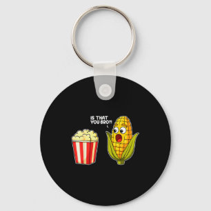 Porte-clés Le pop-corn, c'est toi, frère, maïs, drôle de nour