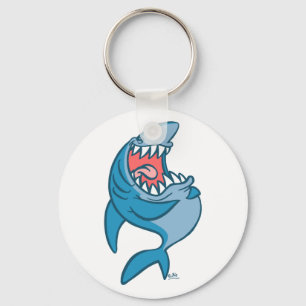 Porte-clés Le porte - clé de dessins animés Laughton Shark