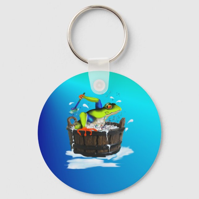 Porte-clés Le Porte - clé de la grenouille lavante (Recto)