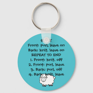 Porte-clés Le porte - clé de la tricoteuse