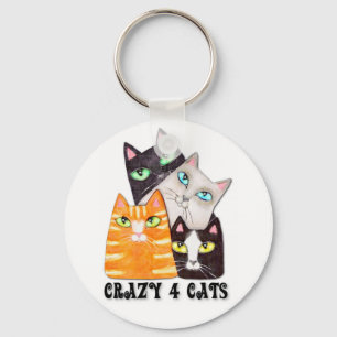 Porte-clés Le porte - clé de l'amoureux des chats