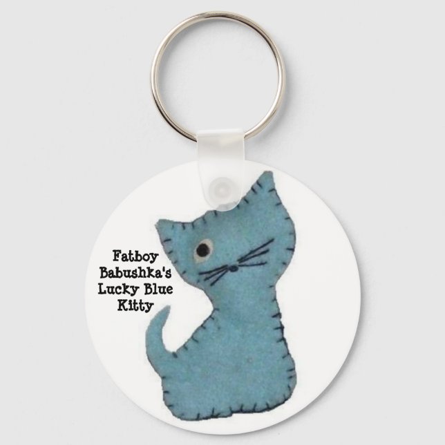 Porte-clés Le Porte - clé Lucky Blue Kitty de Fatboy Babushka (Recto)