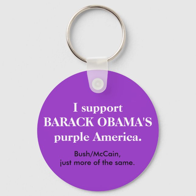 Porte-clés Le porte - clé pourpre de l'Amérique de Barack Oba (Recto)