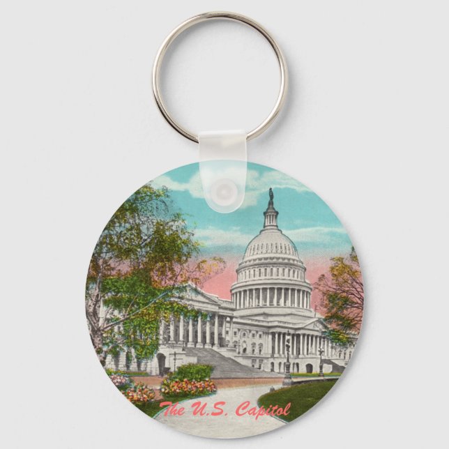 Porte-clés Le Porte - clé Vintage du Capitole américain (Recto)