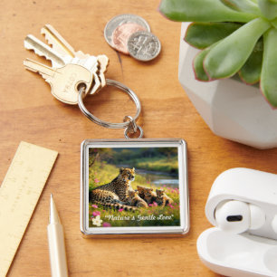 Porte-clés "Le portrait familial parfait de la nature"
