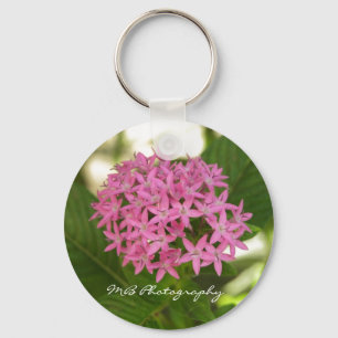 Porte-clés Le pourpre fleurit le porte - clé