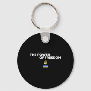 Porte-clés Le pouvoir de la liberté Symbole du drapeau ukrain